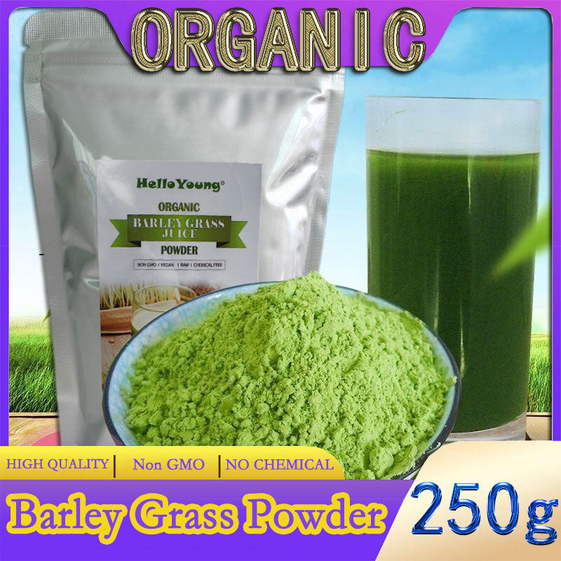 Barley grass official store Organic Barley Grass Powder original 250g 100% Natural Superfood, Vegan, Gluten Free, Non-GMO, Kosher Main image