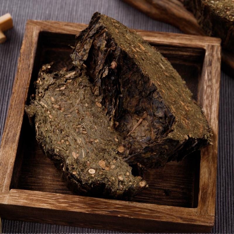 CIFbuy 150g Anhua Black Tea Flower Roll Heishiwan Tea Cake