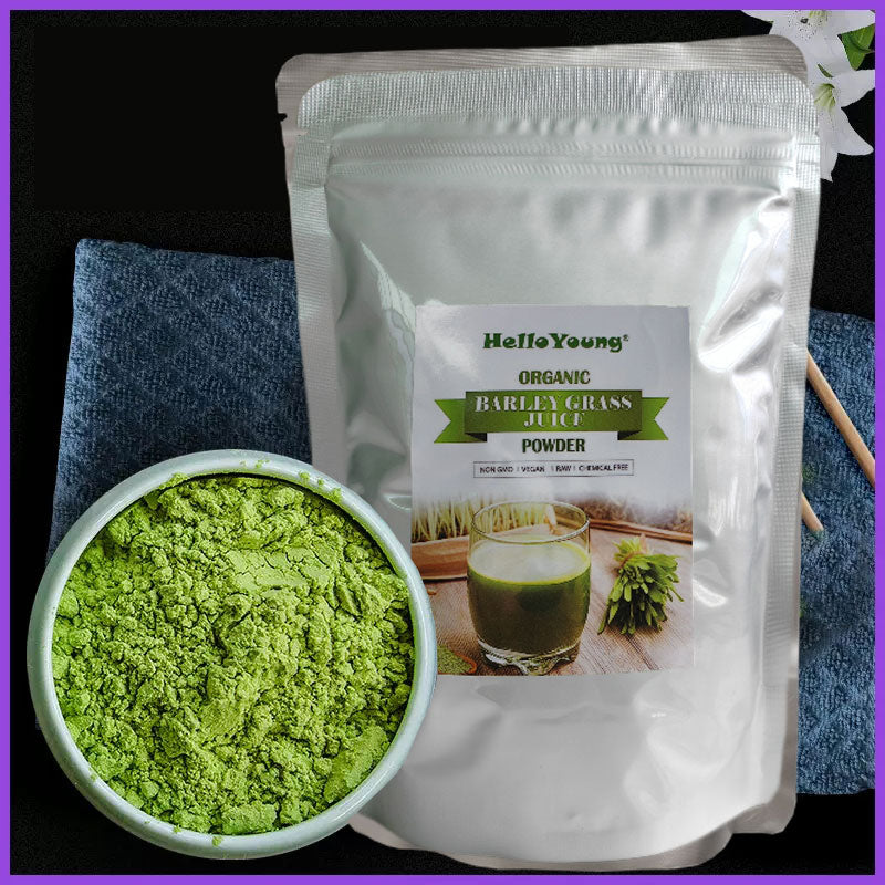 HelloYoung barley grass powder original 250g (100% ORGANIC, PURE & ORIGINAL) Main image