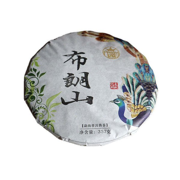 CIFbuy 357g Yunnan Pu-erh Ripe Tea Cake Bulang Mountain Ancient Tree Pu'er Cooked Tea