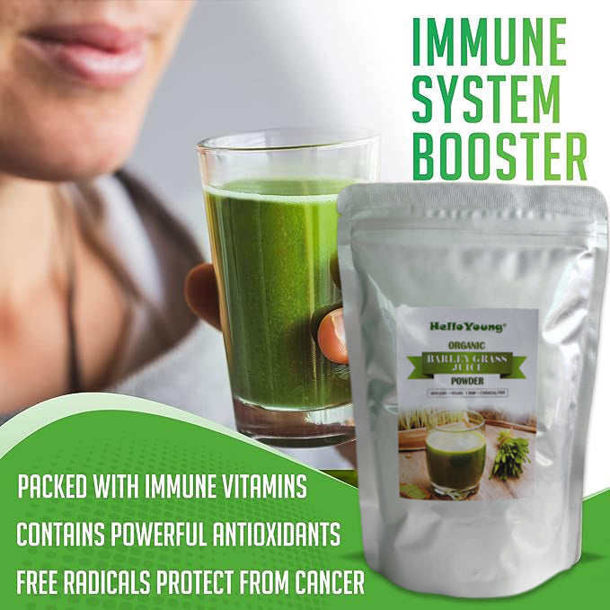 Organic Wheatgrass Juice Powder Chlorophyll & Trace Minerals No Maltodextrin & Sugar