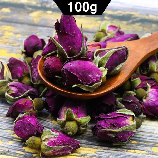 CIFbuy Chinese Tea Purple Rose Bud Dried Rose Buds Flowers Herbal