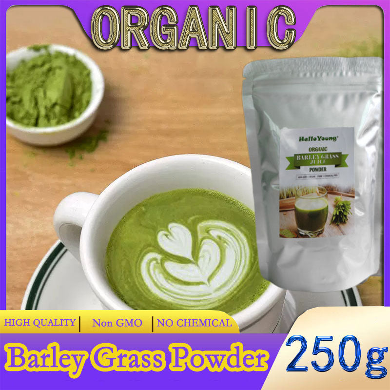 Organic Barley Grass Powder original 250g barley grass official store pure organic barley 100% Natural Superfood, Vegan, Gluten Free, Non-GMO, Kosher Main image