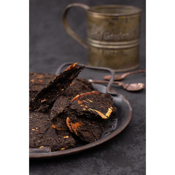 CIFbuy Tangerine Peel Puerh Tea Gu Yi Dried Orange Peel Pu-erh Ripe Pu'er Tea 357g