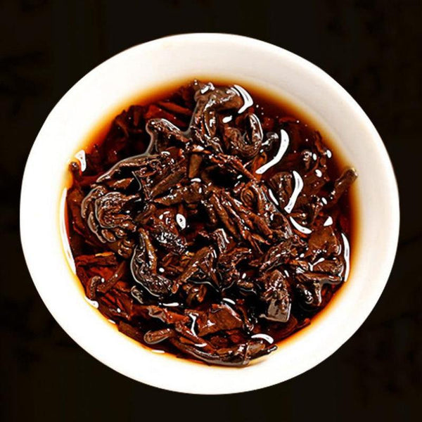 CIFbuy 357g Yunnan Cooked Pu-erh Tea Aged Puerh Ripe Tea Cake Organic Pu'er Black Tea
