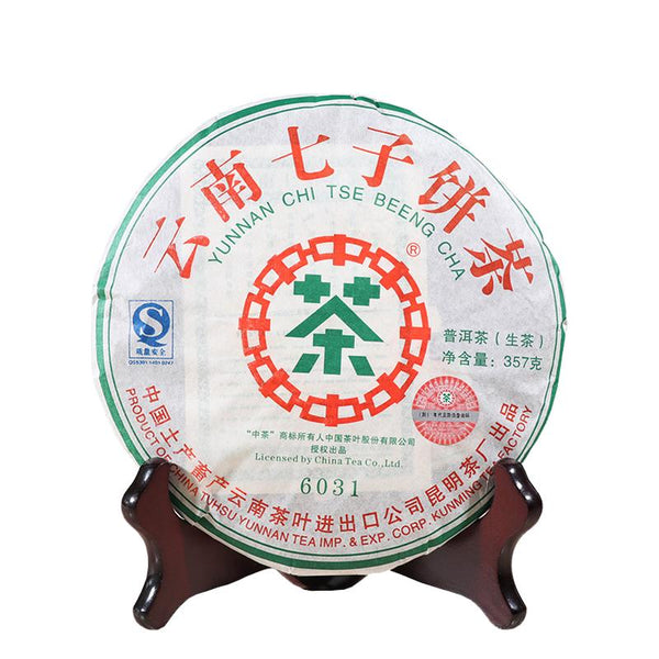 CIFbuy 2007 ChinaTea CNNP 6031 Yunnan Pu'er Tea Raw Tea Cake 357g Puer Aged Old Tea