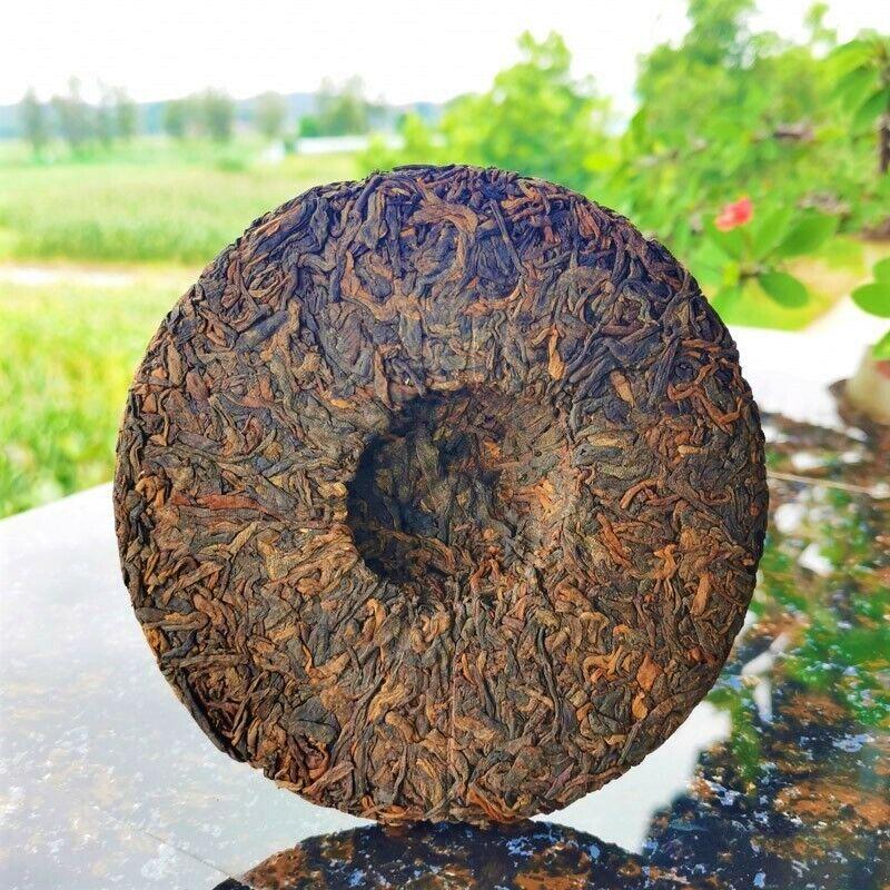 CIFbuy 200g Golden Bud Cooked Tea Yunnan Ripe Pu-Erh Tea Cake Weight Loss Healthy Drink