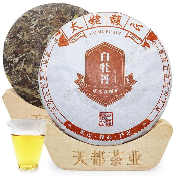 CIFbuy 350g Fuding White Tea Peony Tea Cake Panxi Ming Qian Spring Tea Floral Fragrance