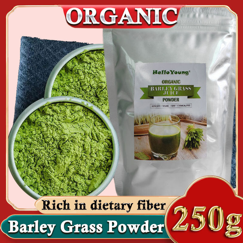 250g Organic Barley Grass Powder Gluten Free Non-GMO Superfood Vegan Contains Iron Vitamin C, & Vitamin E – Non-GMO Gluten-Free Soy-Free Vegan Main image