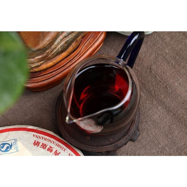 CIFbuy Yun Nan Qi Zi Bing Cha Yunnan Menghai Lang He 8451 Puer Puerh Ripe Tea 357g