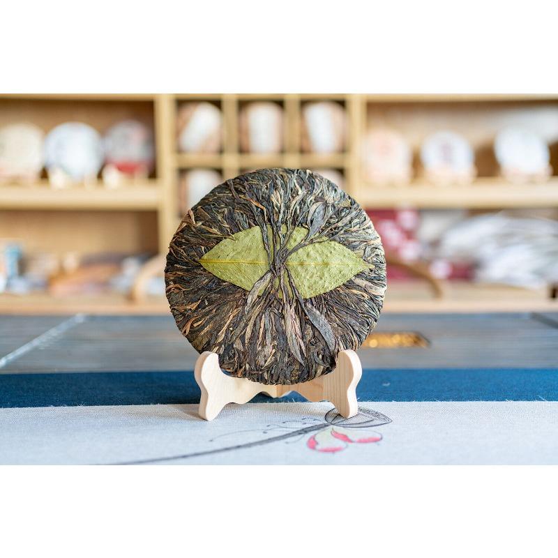 CIFbuy 400g Yunnan Ancient Pu'er Seven Seed Cake Tea DaXueshan Handle Tea Pu'er Raw Tea