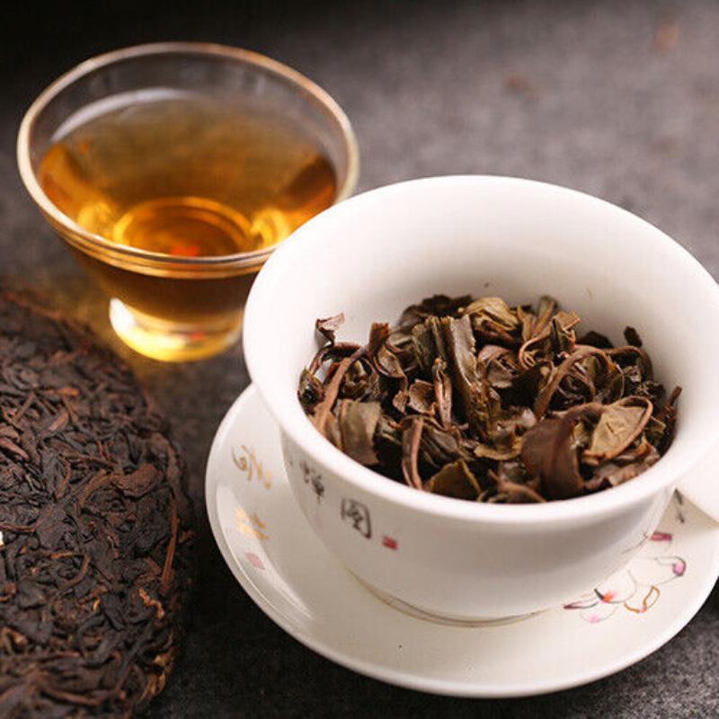 CIFbuy 2003 Kong Ming Shan Pressed Qizi Cake of Yiwu Classic Tea Puerh Puer Raw 357g
