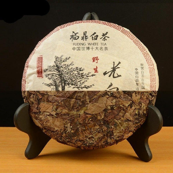 CIFbuy Fuding White Tea Cake Organic Premium Aged Shou Mei Long Life Eyebrow Cake 350g