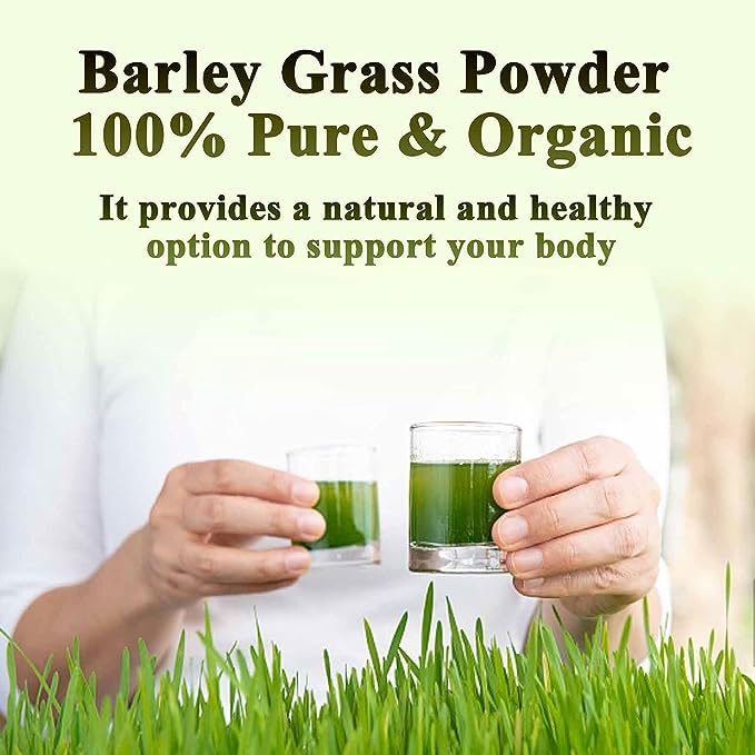 HelloYoung Imported Unsweetened Premium Organic Barley Grass Powder 250g 100% Pure and Natural for lose weight barley powder