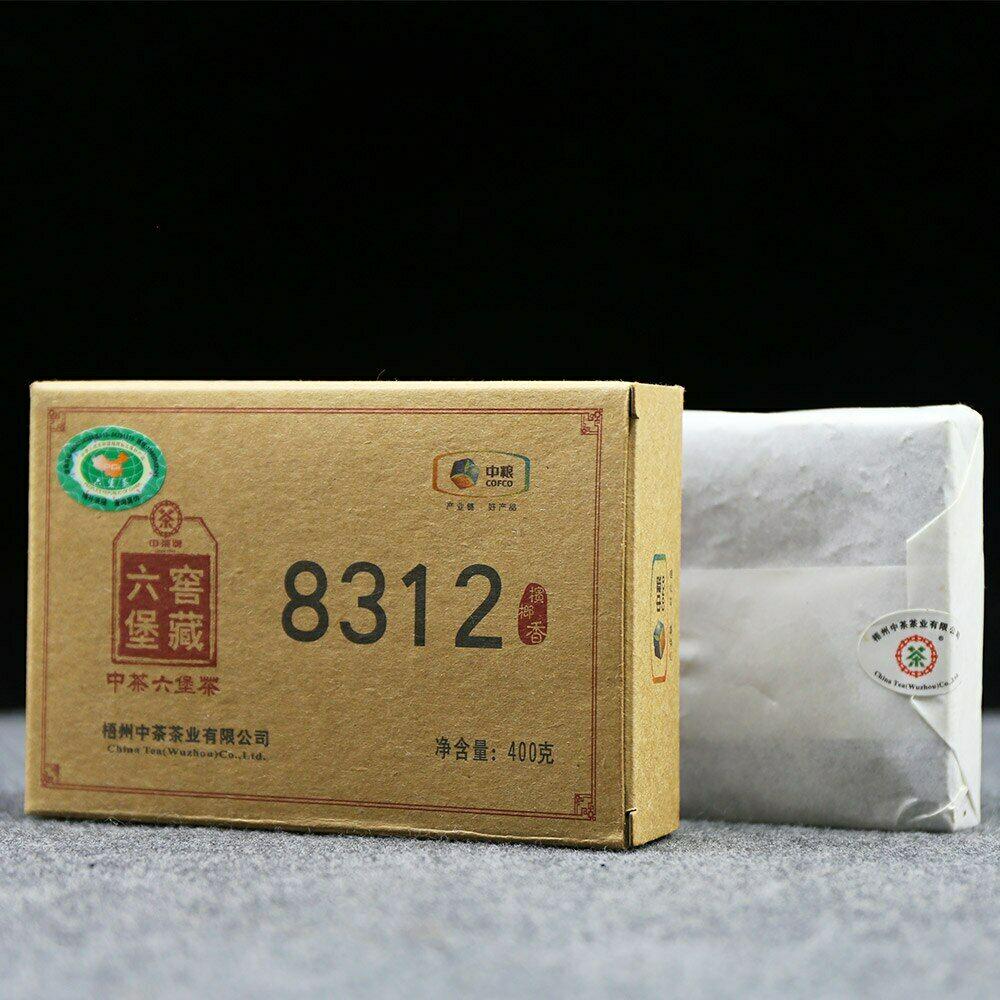 CIFbuy Liubao Brick Tea (Liu Bao Cha) Batch 8312, Chinese Dark Tea, 400g