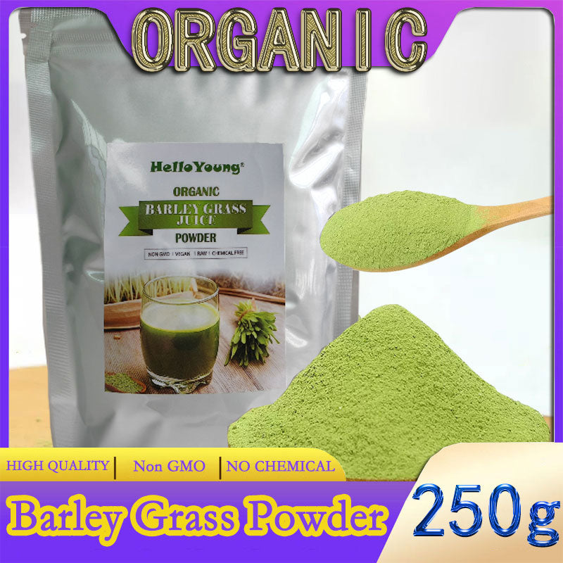 Barley grass official store Organic Barley Grass Powder original 250g  Rich in Fibers, Vitamins, Minerals, Raw Main image