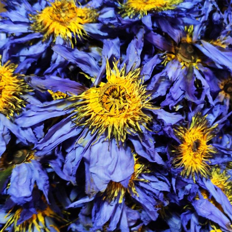 CIFbuy 2023 New Blue Lotus Flower Tea, Fresh Egyptian Blue Water Lilies, Dried Blue Lotus Flowers, 50g