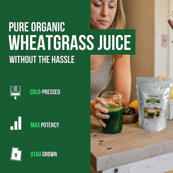 Organic Barley Powder 100% Pure and Natural, No Additives and Preservatives Protein. Great for Juices, Smoothies, Shakes, Yogurts