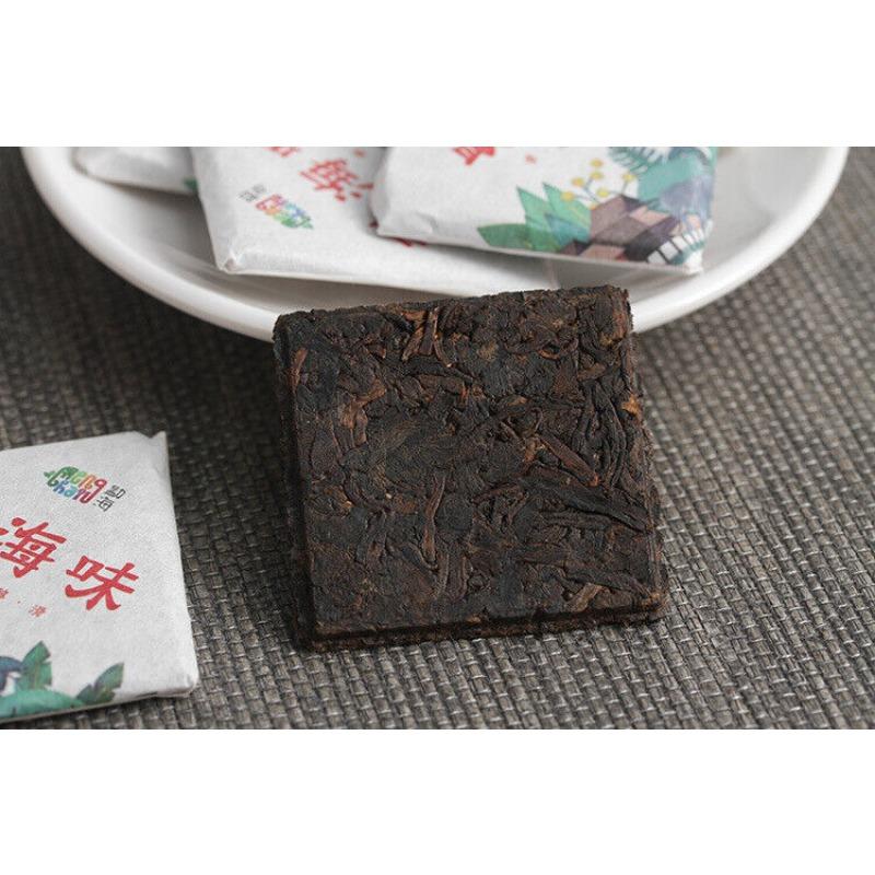 CIFbuy 500G Yunnan Pu'er Tea Menghai Flavor Small Square Brick 8g Ripe Tea