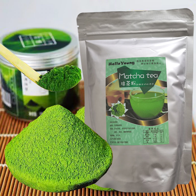 Organic Matcha Powder - Culinary/Ceremonial Grade 100% Natural Matcha Powder 250g/bag Milk Drink Green Tea Dessert Cake Edible Baking Ingredients Ice Cream Tools Main image