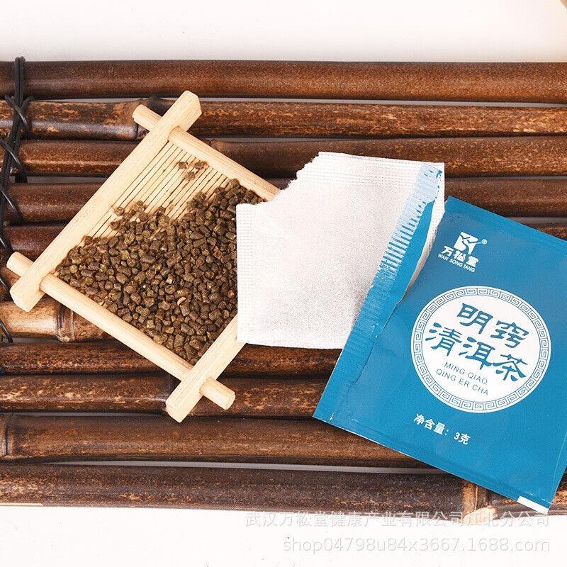 CIFbuy Mingqiao Qing'er Tea Herbal Tea Houttuynia cordata Honeysuckle Pu'er Bag Tea 60g