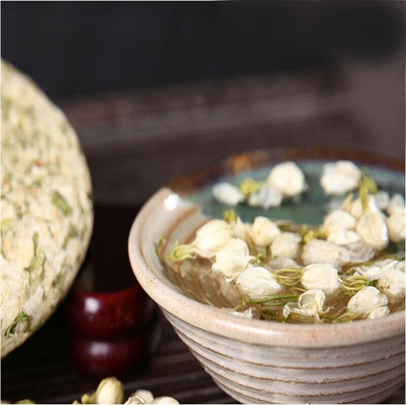 CIFbuy 200g Top Grade Dried Jasmine Tea Organal Bud Flower Tea Green Tea Cake Blooming