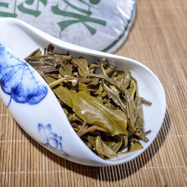 CIFbuy 2014 Bindao Sheng Puerh Tea, Mengku Ancient Tree Handmade Raw Puerh, 357g
2014年冰岛生普洱茶，勐库古树手工生普，357克