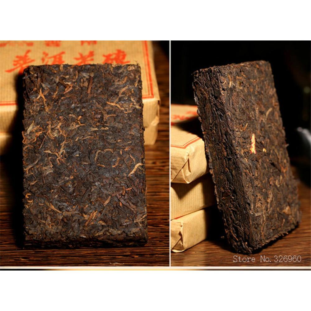 CIFbuy Pu erh Tea Brick 100g, Ripe Fermented Dark Tea, Natural Herbal Energy Drink, Traditional Wellness Loose Set for Men Women Secondary image