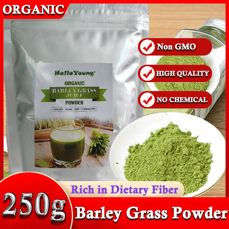 Organic Barley Grass Powder original 250g moistening intestines, Organic Barley Low Carb Diabetic Friendly e for weight loss