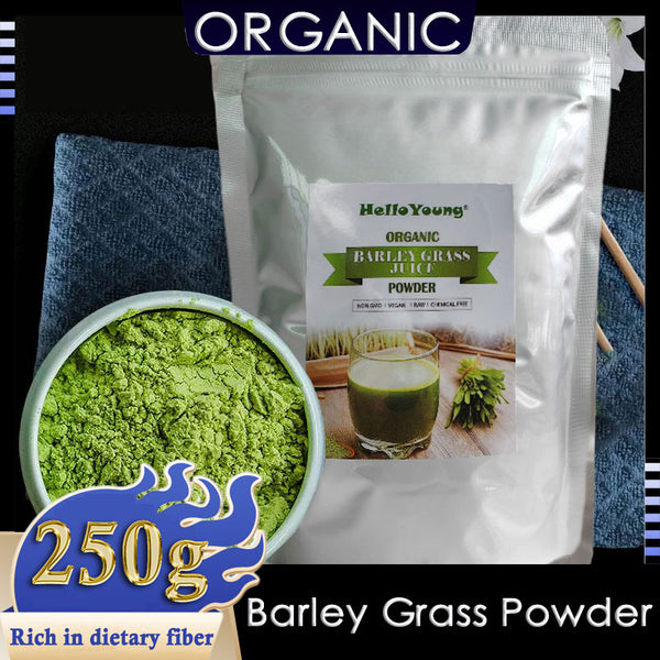Imported Unsweetened Premium Organic Barley Grass Powder 250g 100% Pure&Natural Nutritionally Complete Mix into Smoothie or Juice