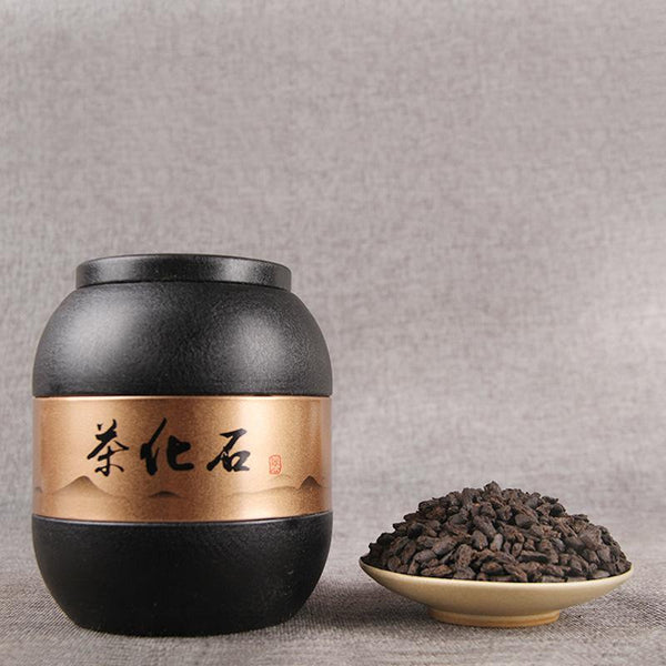 CIFbuy Tea leaves, glutinous rice, fragrant tea, fossils, Puer tea, ripe tea, ancient trees, broken silver, old tea, fossilized tea remains, canned gifts