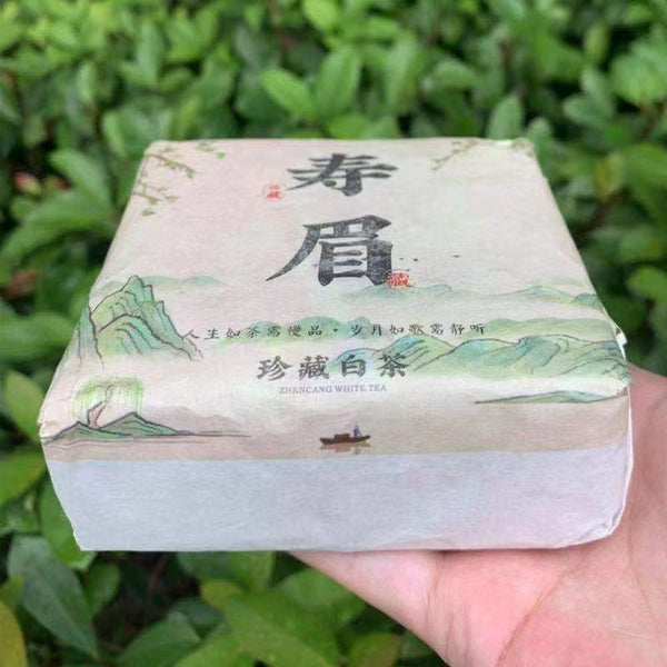CIFbuy200g Shoumei White Tea Brick Top Fuding High Quality White Tea Chinese White Tea