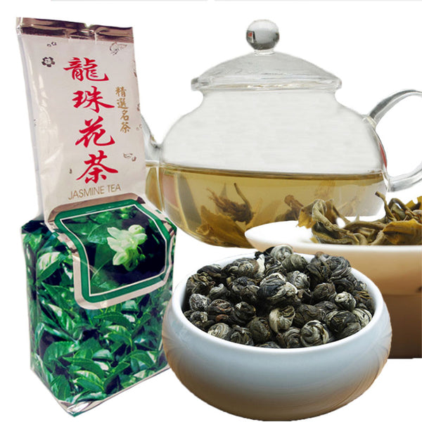 GOARTEA 250g Premium Jasmintee Jasmine Dragon Pearl Green Tea Jasmin Grüner Tee