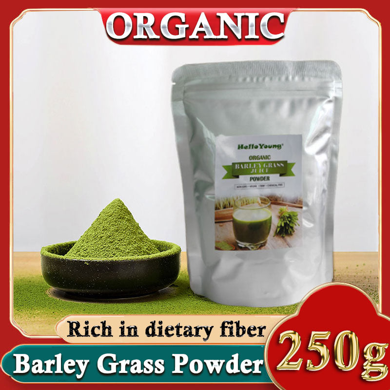 Barley Grass Powder 100% Pure & Organic Organic Barley Grass Powder Pure Organic Barley for Women and Men 250g Antioxidant-Rich, Energy Booster Organic Grass Powder Main image