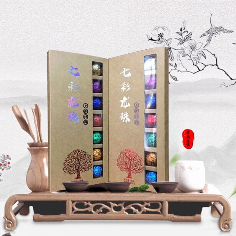CIFbuy 168G Holiday Gift Tea Big Tree Puerh Tea Raw Tea Colorful Dragon Pearl Tea