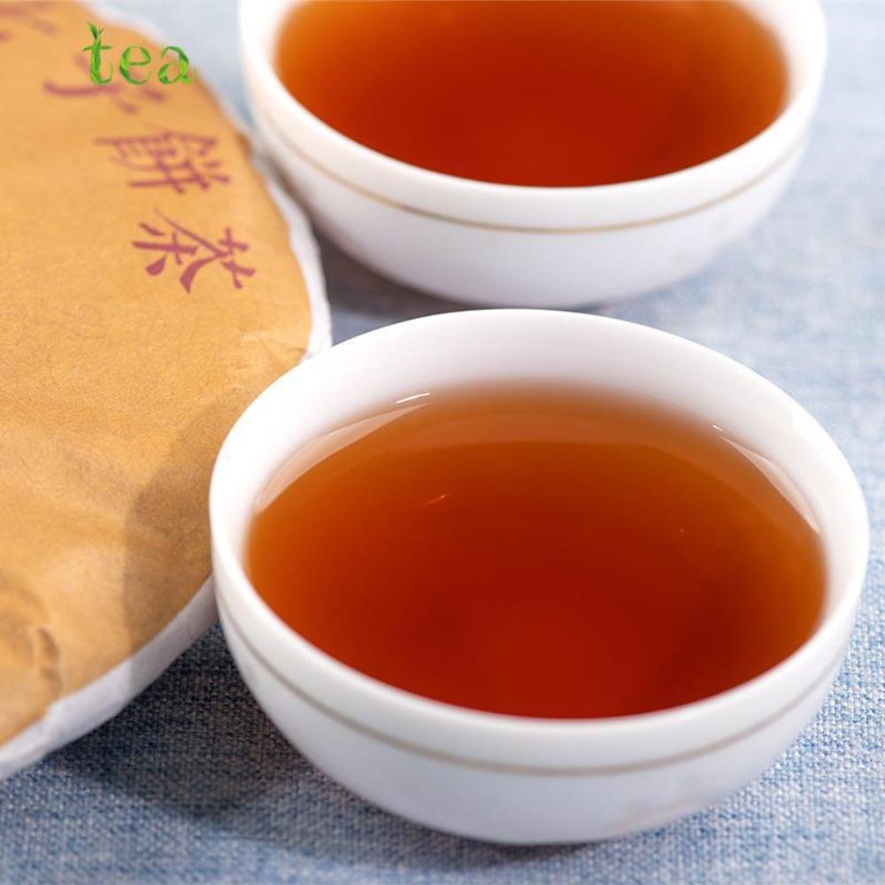 CIFbuy Yunnan Menghai 8-Year Aged Ripe Puer Qizi Tea Cake 云南勐海8年陈熟普洱七子茶饼