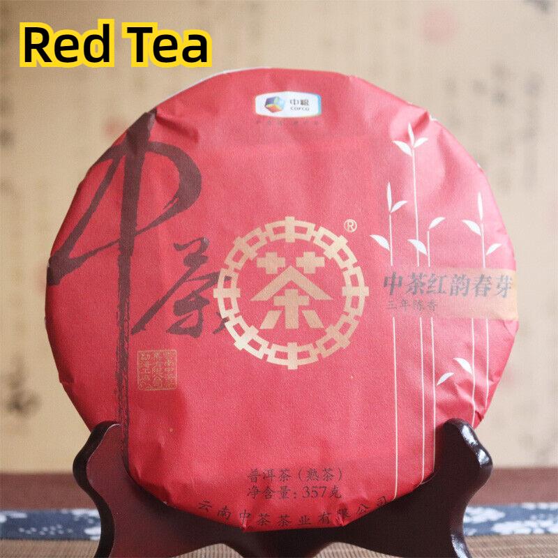 CIFbuy ChinaTea Red Rhyme Spring Bud 2019 Yunnan Menghai Pu'er Tea Ripe Cooked Tea 357g