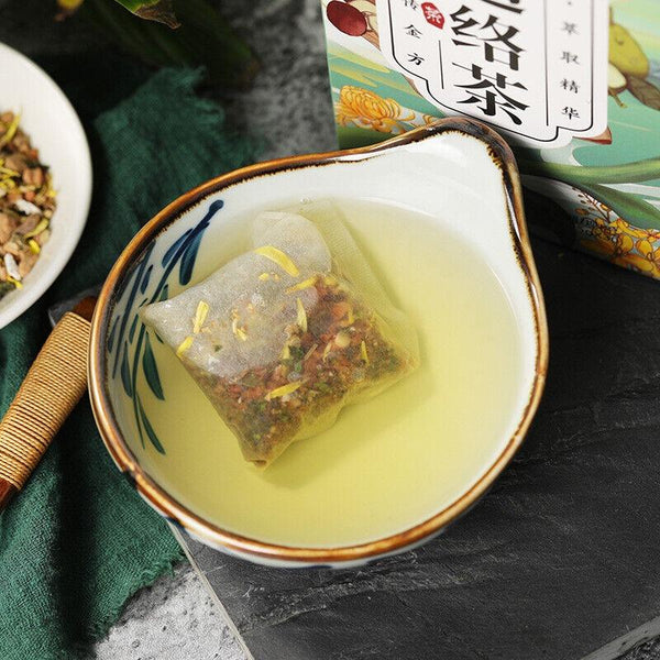 CIFbuy 150g ginseng seven Tongluo tea kombucha acacia almond chrysanthemum health tea