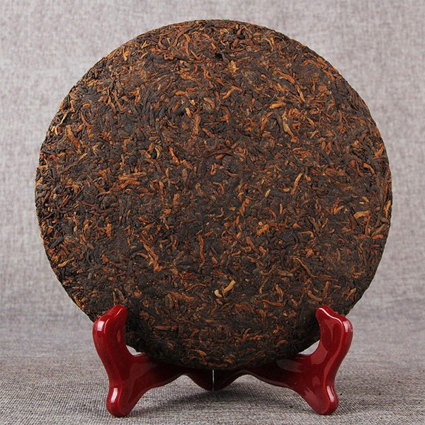 CIFbuy 2021 Jingmai Mellow Shu Pu-erh Ancient Tree Tea Cake from Linchang Tea Zone 357g