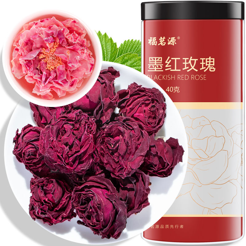 Natural Yunnan Roses Flower Tea Organic Red Healthy Tea Dried Flowers Buds 40g