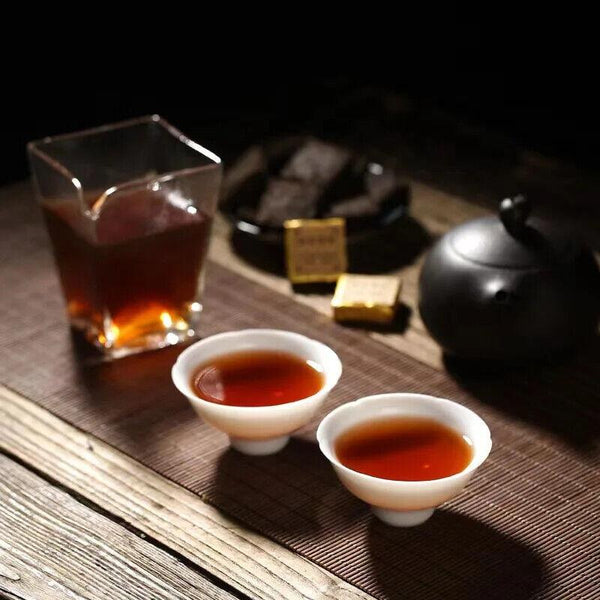 CIFbuyMini Tuocha Original High Fragrance Aged Pu'er Ripe Tea Small Gold Brick 500g