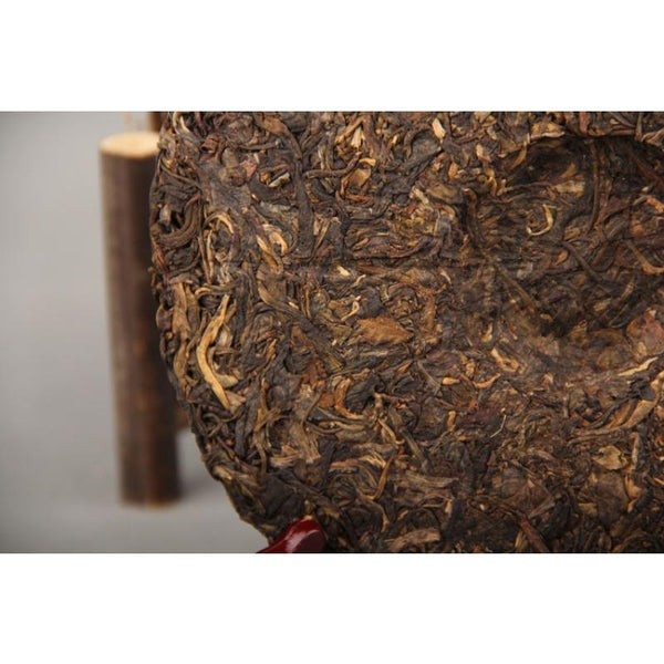 CIFbuy 357gPuerh Tea Grain Flower Tea Leaves Pure Material Tea Tightly Pressed Tea Cake