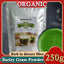 HelloYoung 250g Organic Barley Grass Powder Gluten Free Non-GMO Superfood Mix into Smoothie or Juice I RAW, GREENISH LIKE LEAVES