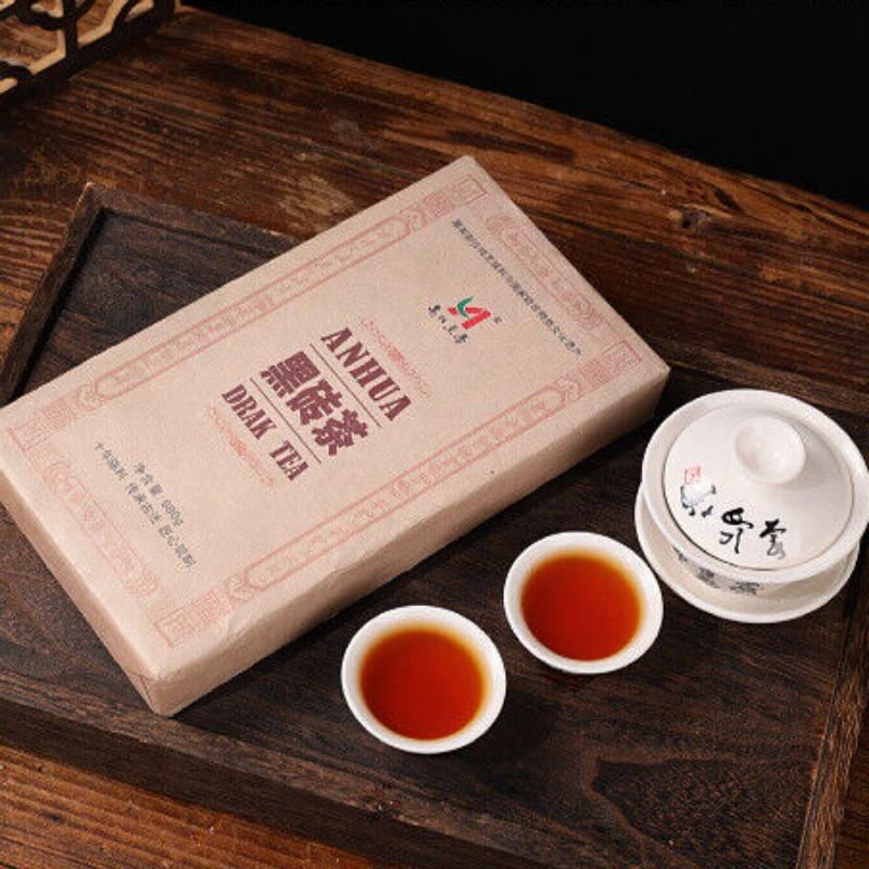 CIFbuy 1kg Hunan Anhua Black Tea Black Brick Tea Old Original Leaf Black Brick Tea