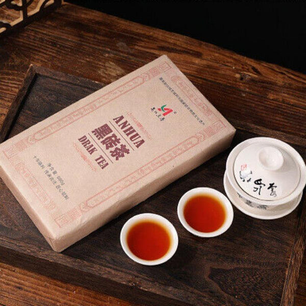 CIFbuy 1kg Hunan Anhua Black Tea Black Brick Tea Old Original Leaf Black Brick Tea