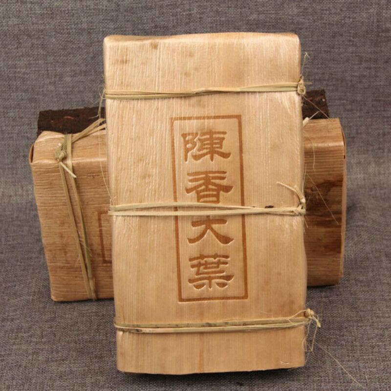 CIFbuy 1000g Bamboo Shell Old Pu'er Tea Brick Yunnan Ancient Tree Big Leaf Pu-erh Tea