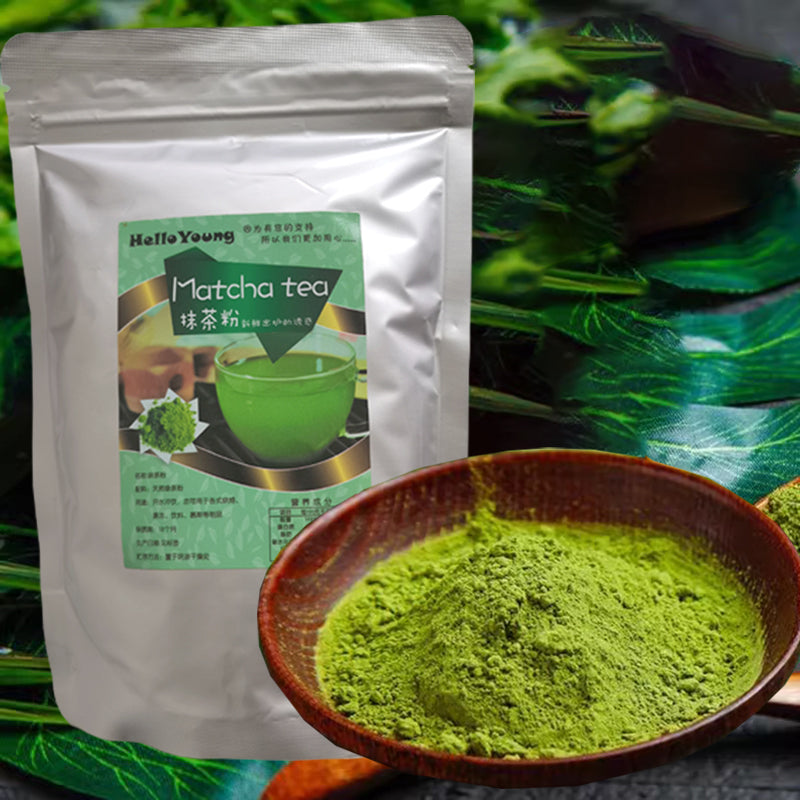 250g matcha green tea powder 100% Pure Instant Matcha Powder DIY Dessert Slimming Weight Loss Products Improves Digestion Gut Health Main image