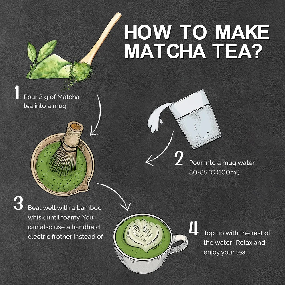 Matcha Powder Organic Matcha Green with Powder Slimming Products For Dessert Pastry Ice Cream Baking Black Color green tea powder