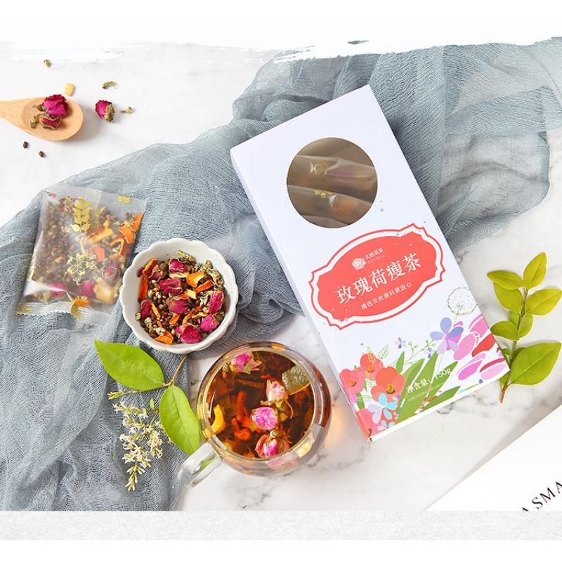CIFbuy 150g Rose Lotus Leaf Tea Tea Flower Grass Tea Box Winter Melon Lotus Leaf Tea