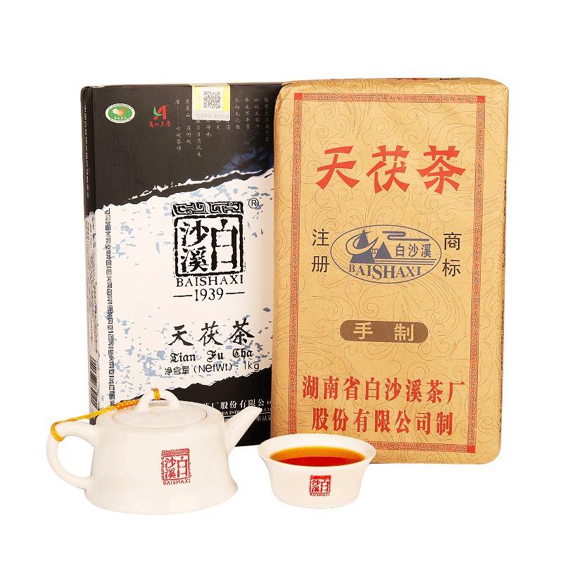 CIFbuy BAI SHA XI Tian Fu Cha Anhua Dark Tea Golden Flowers Fucha Brick Fu Zhuan 1000g